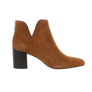 Blondo Tanner Boots Womens 9 Brown Suede Waterproof Block Heel Ankle Booties